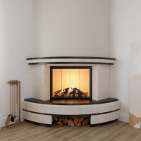 Портал для каміна Bravo Осло Botticino + Emperador Dark мармур бежевий/коричневий кутовий Портал для каміна Bravo Осло Botticino + Emperador Dark мармур бежевий/коричневий кутовий