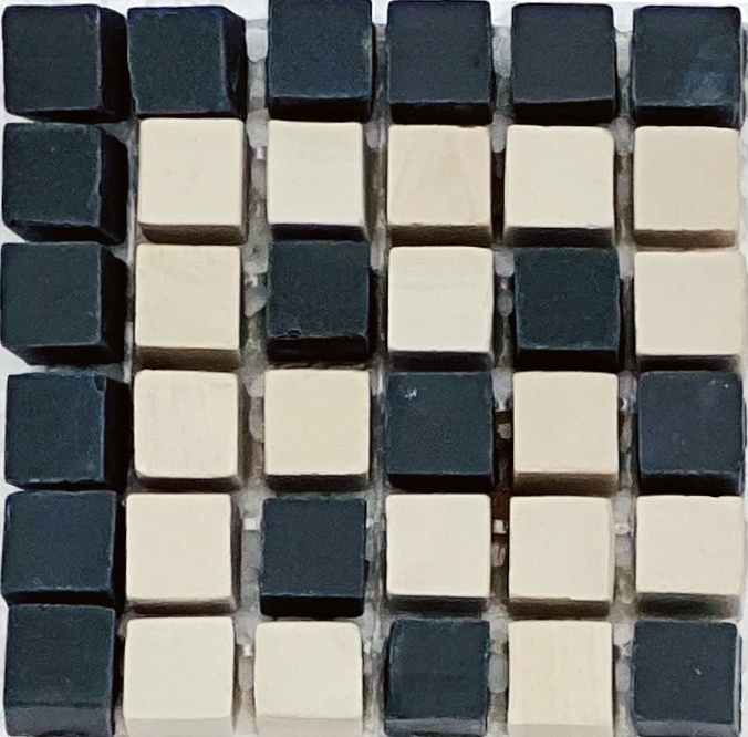 Мозаика из керамогранита Kotto Ceramica MI7 K060804 Lviv Legends угол фриза Beige/Nero