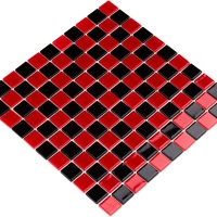 Мозаика керамическая Kotto Ceramica GM 4003 CC black/red m 300 х 300 х 4   ( 25 х 25 )