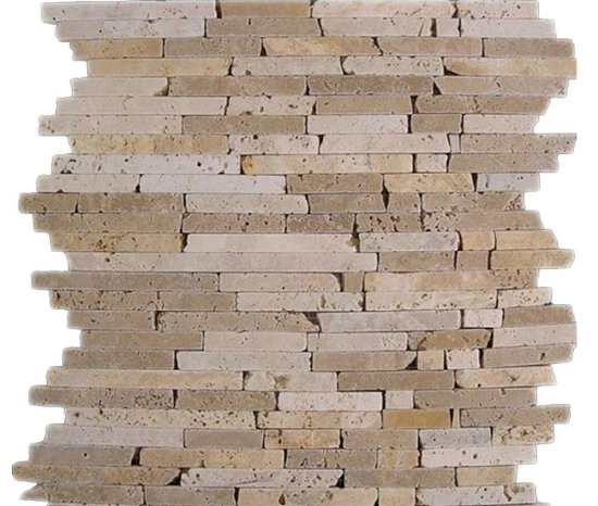 Мозаика Dune Mosaico Travertino Pencil 26*26 бежевая