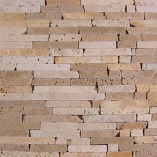 Мозаика Dune Mosaico Travertino Pencil 26*26 бежевая