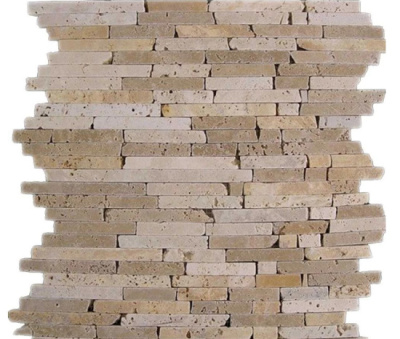 Мозаїка Dune Mosaico Travertino Pencil 26*26 бежева