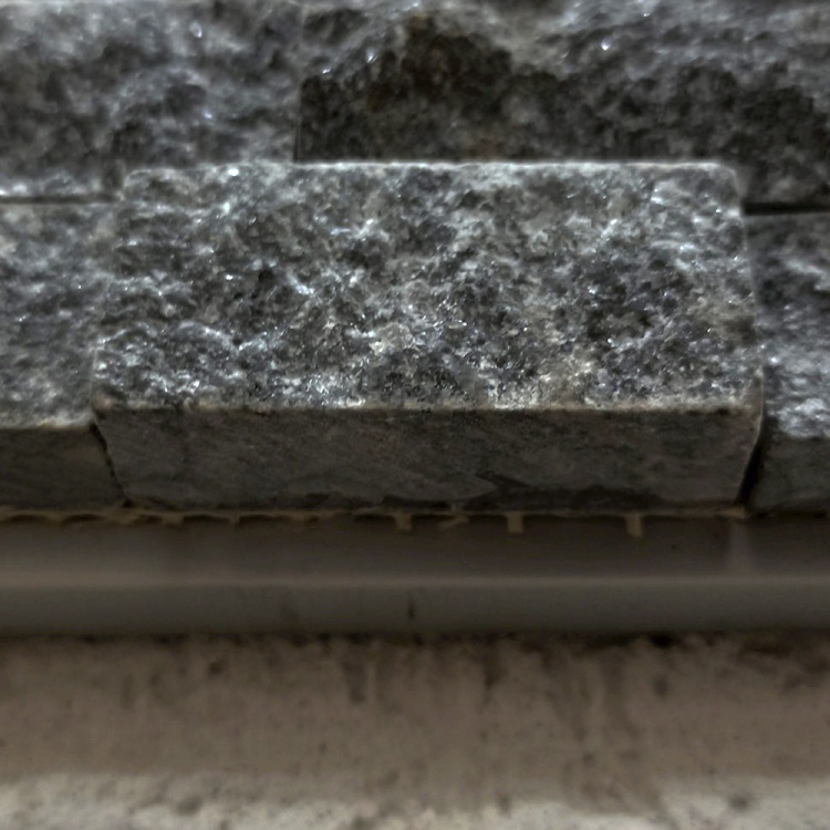 Мозаїка мармур рельєфна чорна 201