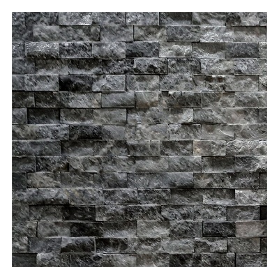 Мозаїка мармур рельєфна чорна 201