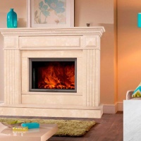 Портал для каміна Bravo Таллінн Polaris мармур білий прямий Портал для каміна Bravo Таллінн Polaris мармур білий прямий