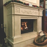 Портал для каміна Bravo Київ Crema Marfil мармур бежевий прямий Портал для каміна Bravo Київ Crema Marfil мармур бежевий прямий