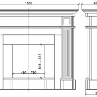 Портал для каміна KrimArt Olimp Victoria Beige мармур бежевий прямий Портал для каміна KrimArt Olimp Victoria Beige мармур бежевий прямий