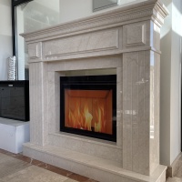 Портал для каміна Bravo Таллінн Botticino мармур бежевий прямий