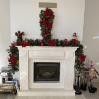 Портал для каміна Bravo Таллінн Botticino мармур бежевий прямий