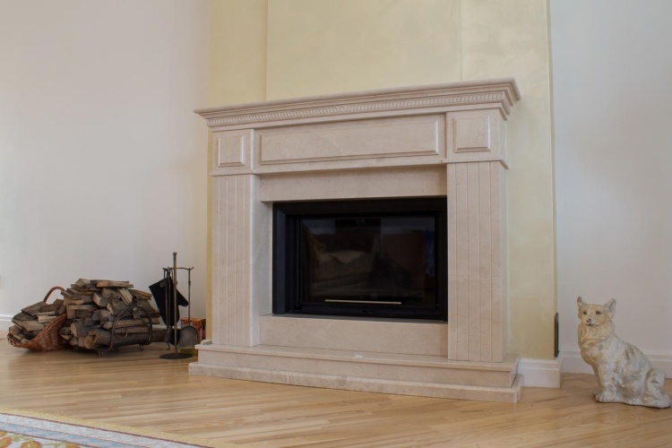 Портал для каміна Bravo Таллінн Botticino мармур бежевий прямий