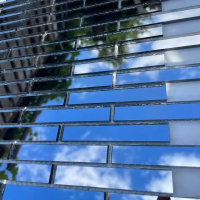 Мозаїка дзеркальна DecorStoneHub Zs-stik-G графітова 338х320 мм соломка для оформлення вітрини Мозаїка дзеркальна DecorStoneHub Zs-stik-G графітова 338х320 мм соломка для оформлення вітрини