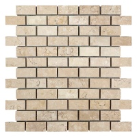 Мозаїка з мармуру Полірована МКР-11П (47x23) Beige Mix Мозаїка з мармуру Полірована МКР-11П (47x23) Beige Mix