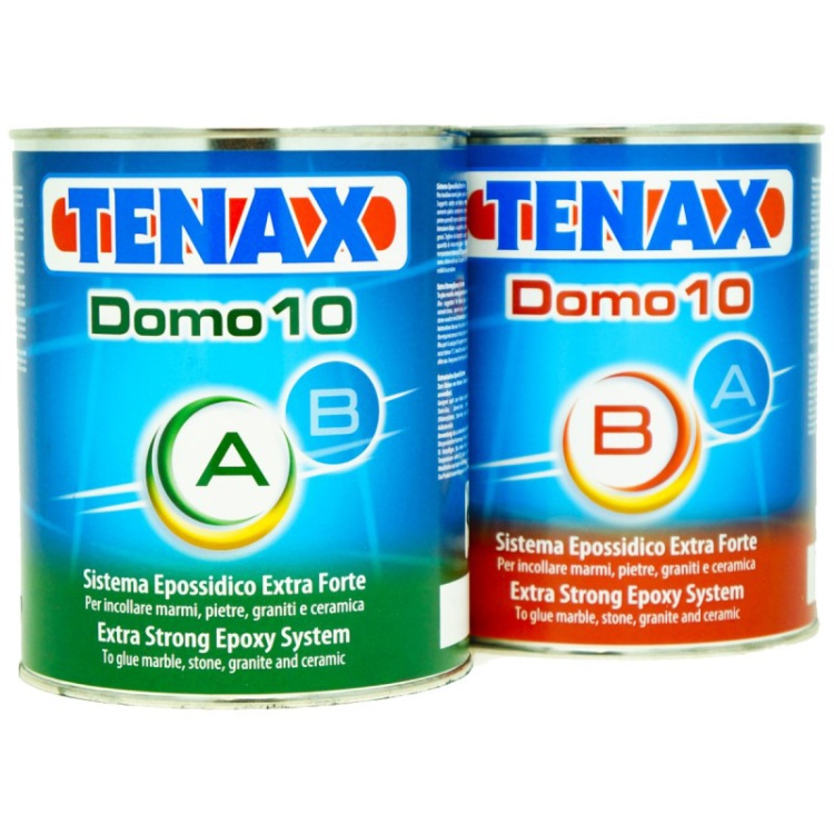 Клей епоксідний Tenax Domo A+B білий 2 л екстраміцний густий морозостійкий для каменю кераміки металу скла