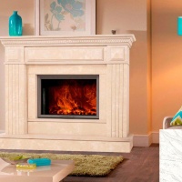 Портал для каміна Bravo Таллінн Volakas мармур білий прямий Портал для каміна Bravo Таллінн Volakas мармур білий прямий