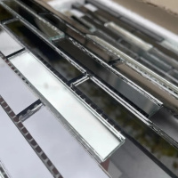 Мозаїка дзеркальна DecorStoneHub Zs-stik-GS графітова з сатином 338х320 мм стік для спальні та кухні Мозаїка дзеркальна DecorStoneHub Zs-stik-GS графітова з сатином 338х320 мм стік для спальні та кухні