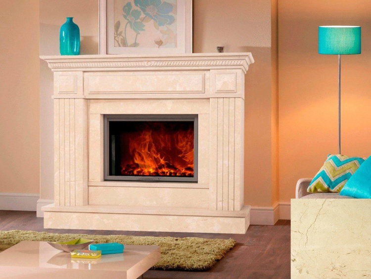 Портал для каміна Bravo Таллінн Crema Marfil мармур бежевий прямий