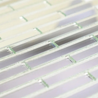 Мозаїка дзеркальна DecorStoneHub Zs-stik-Z срібляста 338х320 мм соломка для подіумів та сцен Мозаїка дзеркальна DecorStoneHub Zs-stik-Z срібляста 338х320 мм соломка для подіумів та сцен