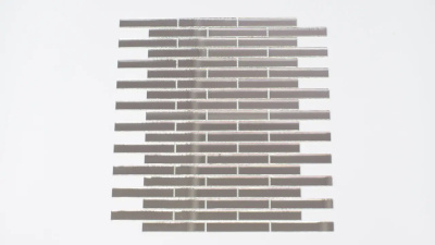 Мозаїка дзеркальна DecorStoneHub Zs-stik-Z срібляста 338х320 мм соломка для подіумів та сцен