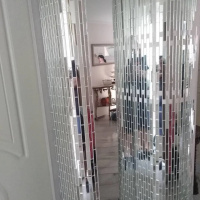 Мозаїка дзеркальна DecorStoneHub Zs-stik-Z срібляста 338х320 мм соломка для подіумів та сцен Мозаїка дзеркальна DecorStoneHub Zs-stik-Z срібляста 338х320 мм соломка для подіумів та сцен