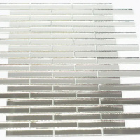 Мозаїка дзеркальна DecorStoneHub Zs-stik-Z срібляста 338х320 мм соломка для подіумів та сцен Мозаїка дзеркальна DecorStoneHub Zs-stik-Z срібляста 338х320 мм соломка для подіумів та сцен