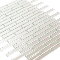 Мозаїка дзеркальна DecorStoneHub Zs-stik-Z срібляста 338х320 мм соломка для подіумів та сцен Мозаїка дзеркальна DecorStoneHub Zs-stik-Z срібляста 338х320 мм соломка для подіумів та сцен