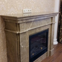 Портал для каміна KrimArt Olimp Emperador Light мармур бежевий прямий Портал для каміна KrimArt Olimp Emperador Light мармур бежевий прямий