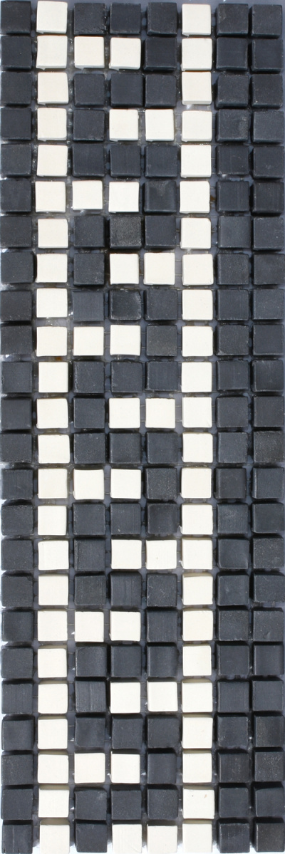 Мозаика из керамогранита Kotto Ceramica MI7 K060601 Eleganza фриз Nero/Salino