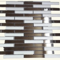 Мозаїка дзеркальна DecorStoneHub Zs-stik-ZS срібляста з сатином 338х320 мм стік для коридору та ніш Мозаїка дзеркальна DecorStoneHub Zs-stik-ZS срібляста з сатином 338х320 мм стік для коридору та ніш