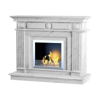 Портал для каміну KrimArt Empire-E Polaris мармур білий прямий Портал для каміну KrimArt Empire-E Polaris мармур білий прямий