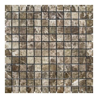 Мозаїка з мармуру Полірована МКР-2П (23x23) Emperador Dark TR