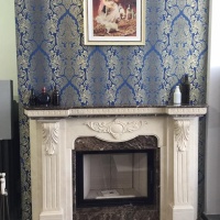 Портал для каміна Bravo Барселона Crema Marfil + Emperador Dark мармур бежевий/коричневий прямий Портал для каміна Bravo Барселона Crema Marfil + Emperador Dark мармур бежевий/коричневий прямий