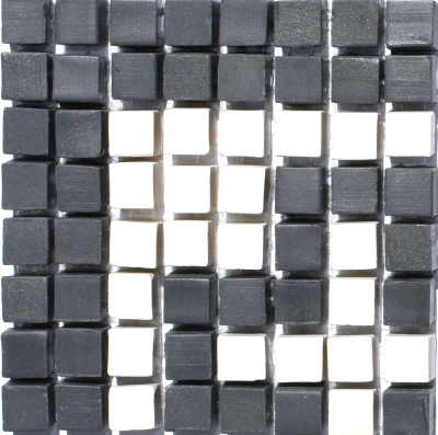 Мозаика из керамогранита Kotto Ceramica MI7 K060602 Eleganza угол фриза Nero/Salino