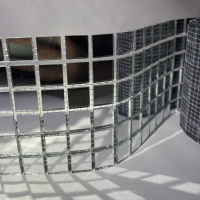 Мозаїка дзеркальна DecorStoneHub Zs-смуга-Z срібляста 1000х85 мм квадрат для інкрустації сходів Мозаїка дзеркальна DecorStoneHub Zs-смуга-Z срібляста 1000х85 мм квадрат для інкрустації сходів