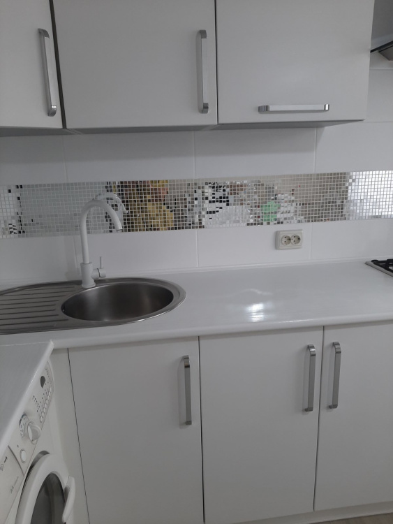 Мозаїка дзеркальна DecorStoneHub Zs-смуга-Z срібляста 1000х85 мм квадрат для інкрустації сходів