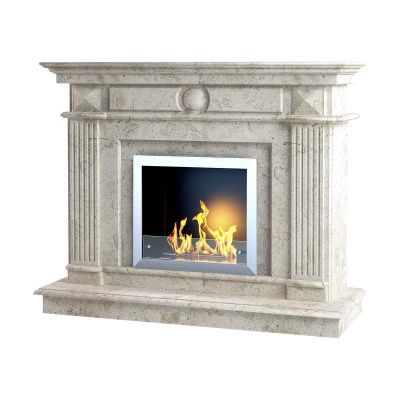 Портал для каміна KrimArt Empire-E Victoria Beige мармур бежевий прямий