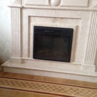 Портал для каміна KrimArt Empire-E Victoria Beige мармур бежевий прямий