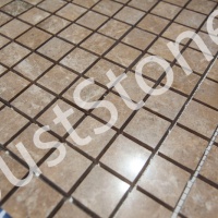 Мозаїка з мармуру Полірована МКР-2П (23x23) Emperador Light Мозаїка з мармуру Полірована МКР-2П (23x23) Emperador Light