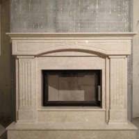 Портал для каміна Bravo Версаль Botticino мармур бежевий прямий Портал для каміна Bravo Версаль Botticino мармур бежевий прямий