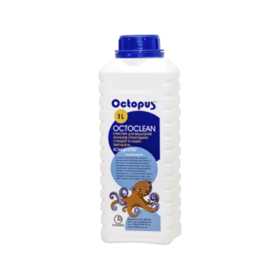 Очищувач Octopus Octoclean 1 л від стійких забруднень жирів та епоксидних смол слідів від гуми з каменю плитки