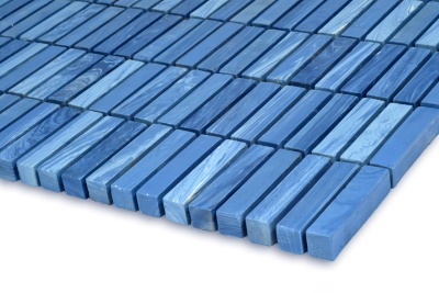 Мозаика из керамогранита Kotto Ceramica MI7 10500505C Oltremare 300 x 300 х 10  ( прямоугольник 10 x 50 )