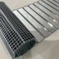 Мозаїка дзеркальна DecorStoneHub Zs-смуга-Z срібляста 1000х88 мм прямокутний стік для декорування Мозаїка дзеркальна DecorStoneHub Zs-смуга-Z срібляста 1000х88 мм прямокутний стік для декорування