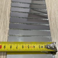 Мозаїка дзеркальна DecorStoneHub Zs-смуга-Z срібляста 1000х88 мм прямокутний стік для декорування Мозаїка дзеркальна DecorStoneHub Zs-смуга-Z срібляста 1000х88 мм прямокутний стік для декорування