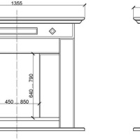 Портал для камина KrimArt Memphis Victoria Beige мрамор и Saturnia гранит бежевый прямой
