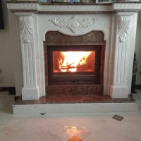 Портал для каміна Bravo Барселона Botticino та Emperador Dark мармур бежевий/коричневий прямий Портал для каміна Bravo Барселона Botticino та Emperador Dark мармур бежевий/коричневий прямий