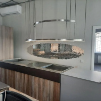 Мозаїка дзеркальна DecorStoneHub Zs-смуга-Z срібляста 1000х85 мм трикутник для клубу та ресторану Мозаїка дзеркальна DecorStoneHub Zs-смуга-Z срібляста 1000х85 мм трикутник для клубу та ресторану