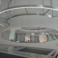 Мозаїка дзеркальна DecorStoneHub Zs-смуга-Z срібляста 1000х85 мм трикутник для клубу та ресторану Мозаїка дзеркальна DecorStoneHub Zs-смуга-Z срібляста 1000х85 мм трикутник для клубу та ресторану