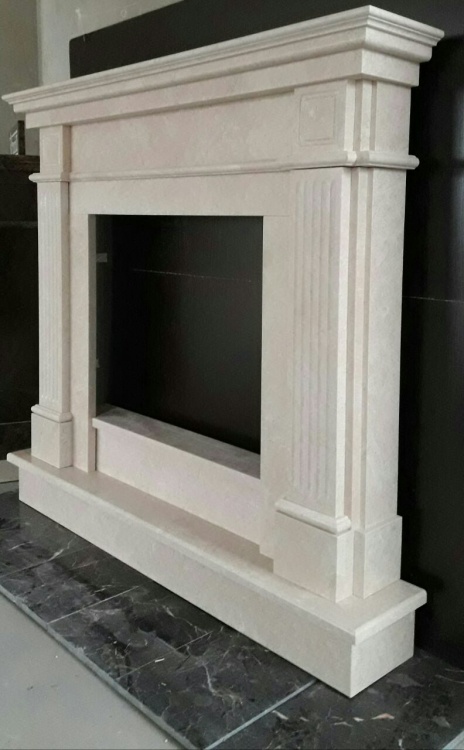 Камінний портал OLIMP-E з мармуру Victoria Beige