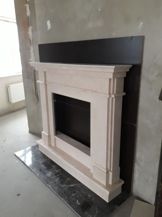 Камінний портал OLIMP-E з мармуру Victoria Beige