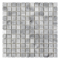 Мозаика из мрамора Полированная МКР-2П (23x23) White Mix Мозаика из мрамора Полированная МКР-2П (23x23) White Mix