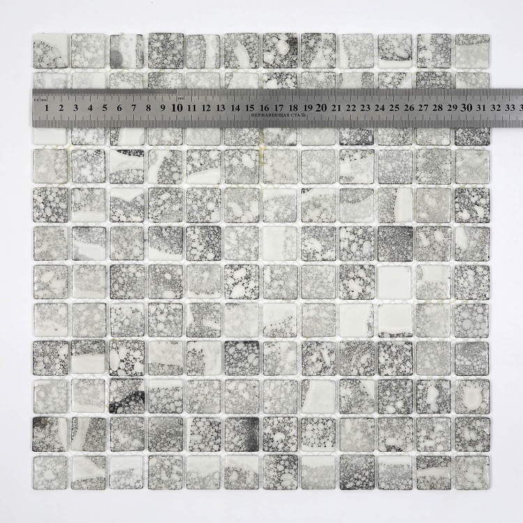 Мозаика стеклянная TRAVERTIN GREY AquaMo